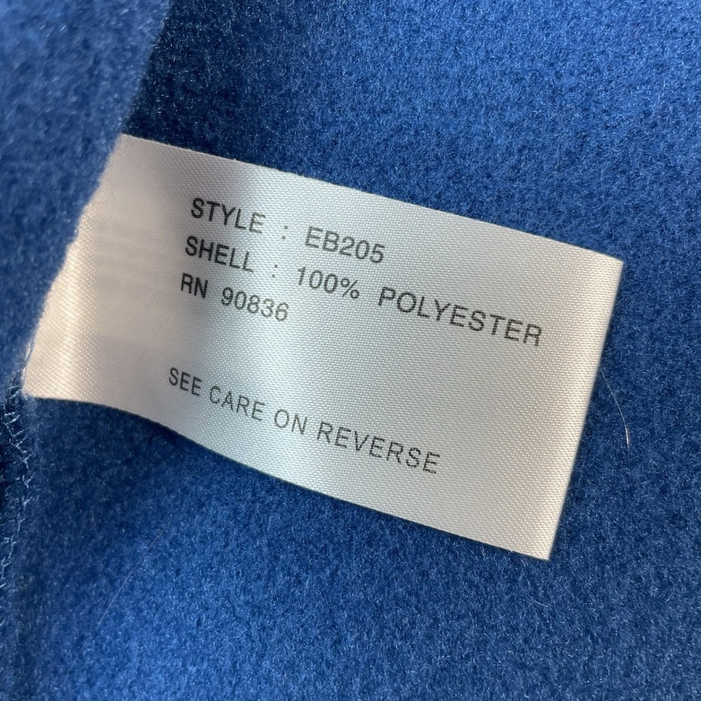Eddie Bauer Vest Womens 2XL Blue Busch Beer Full Zip Fleece L.I.T. Tech New - Picture 10 of 11